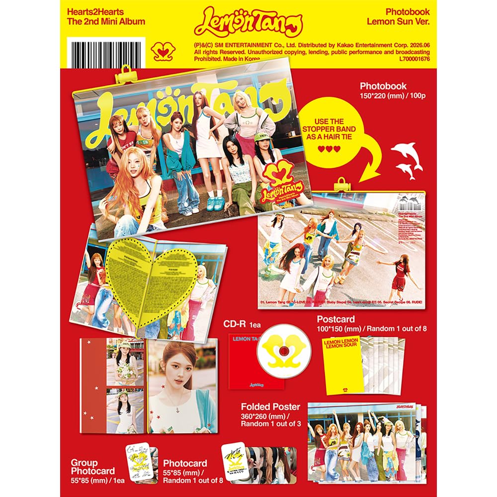 HEARTS2HEARTS - 2nd Mini Album [LEMON TANG] (PHOTOBOOK VER.)