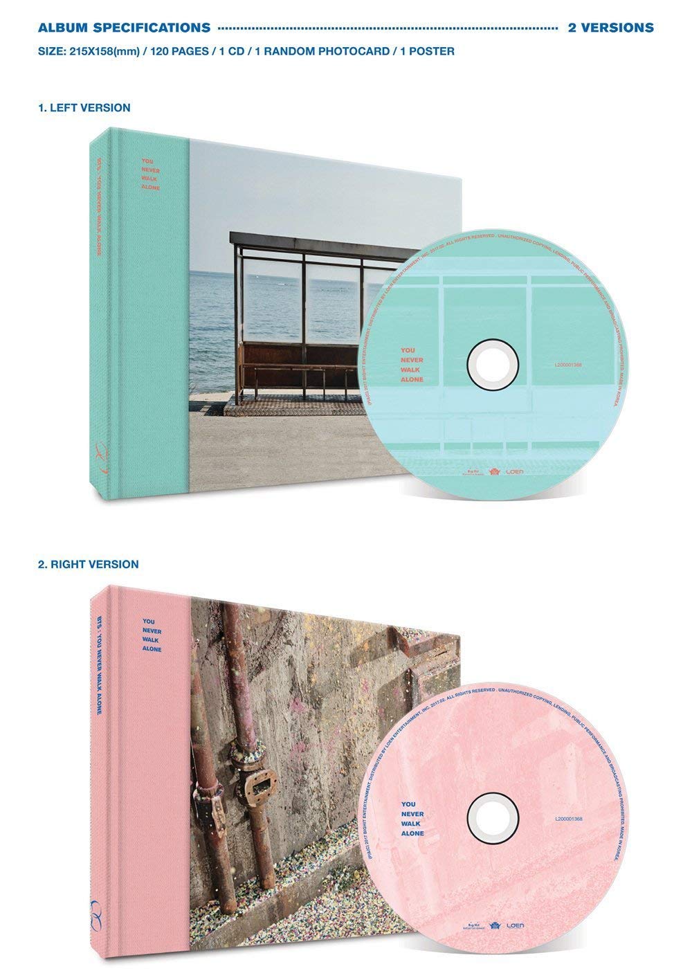 BTS WINGS YOU NEVER WALK ALONE [RIGHT Ver.]