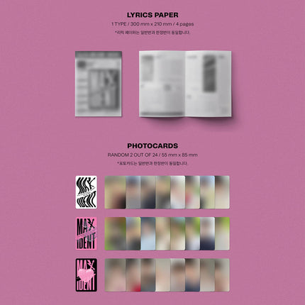 Stray Kids Maxident Photobook Ver. contents — CD, large photobook, photocard