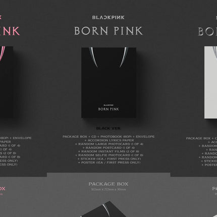 BLACKPINK BORN PINK 2nd Album BOX SET Version  (Random)
