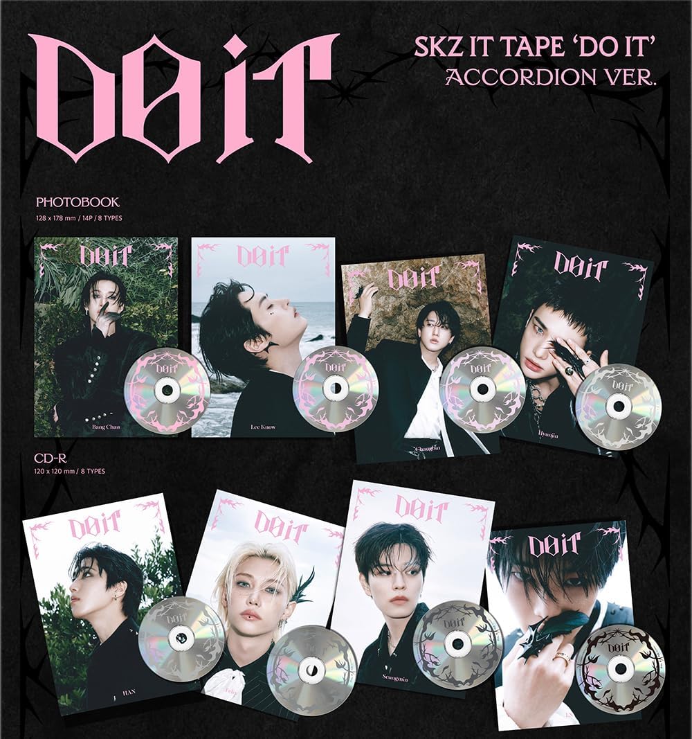Stray Kids SKZ IT TAPE DO IT Album (ACCORDION VER ALL 8 VER SET)