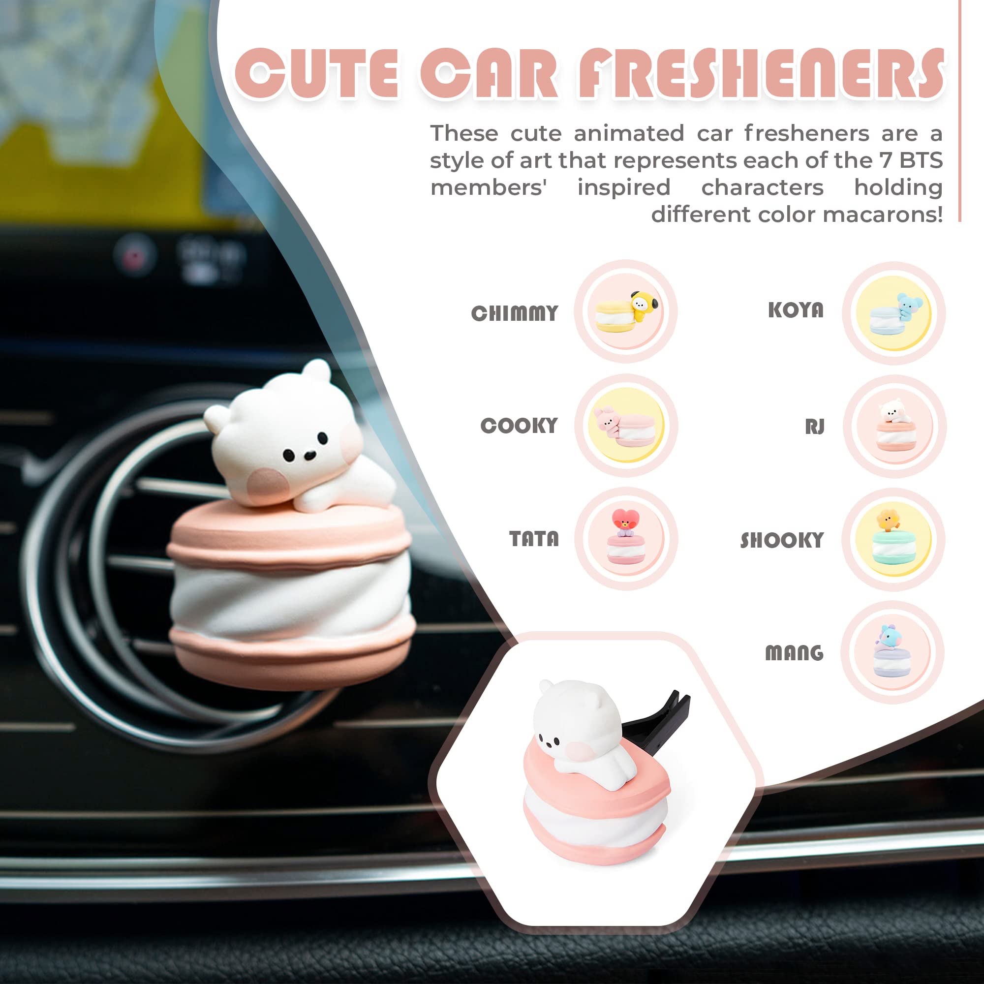 BT21 TATA  Character Inspired by BTS Car Air Fresheners