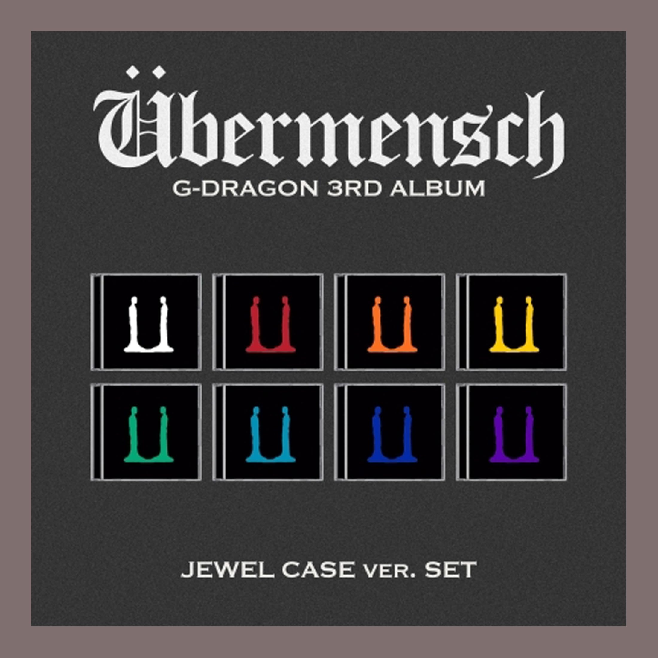 G-DRAGON ÜBERMENSCH 3rd Album UBERMENSCH ( All JEWEL Versions included)