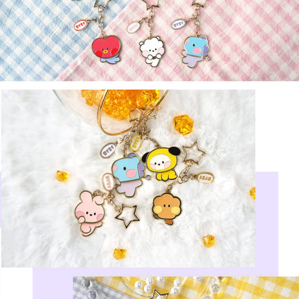 BT21 TATA minini Metal Yurayura Keychain — Last Stock