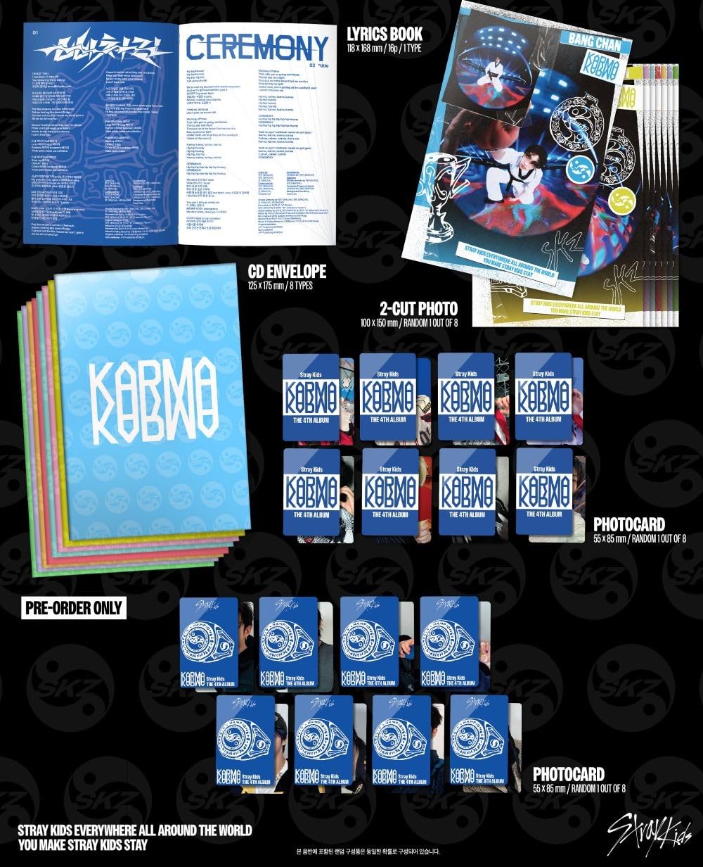 Stray Kids – 4th Full Album [KARMA] ACCORDION Digipack Ver. (Random)