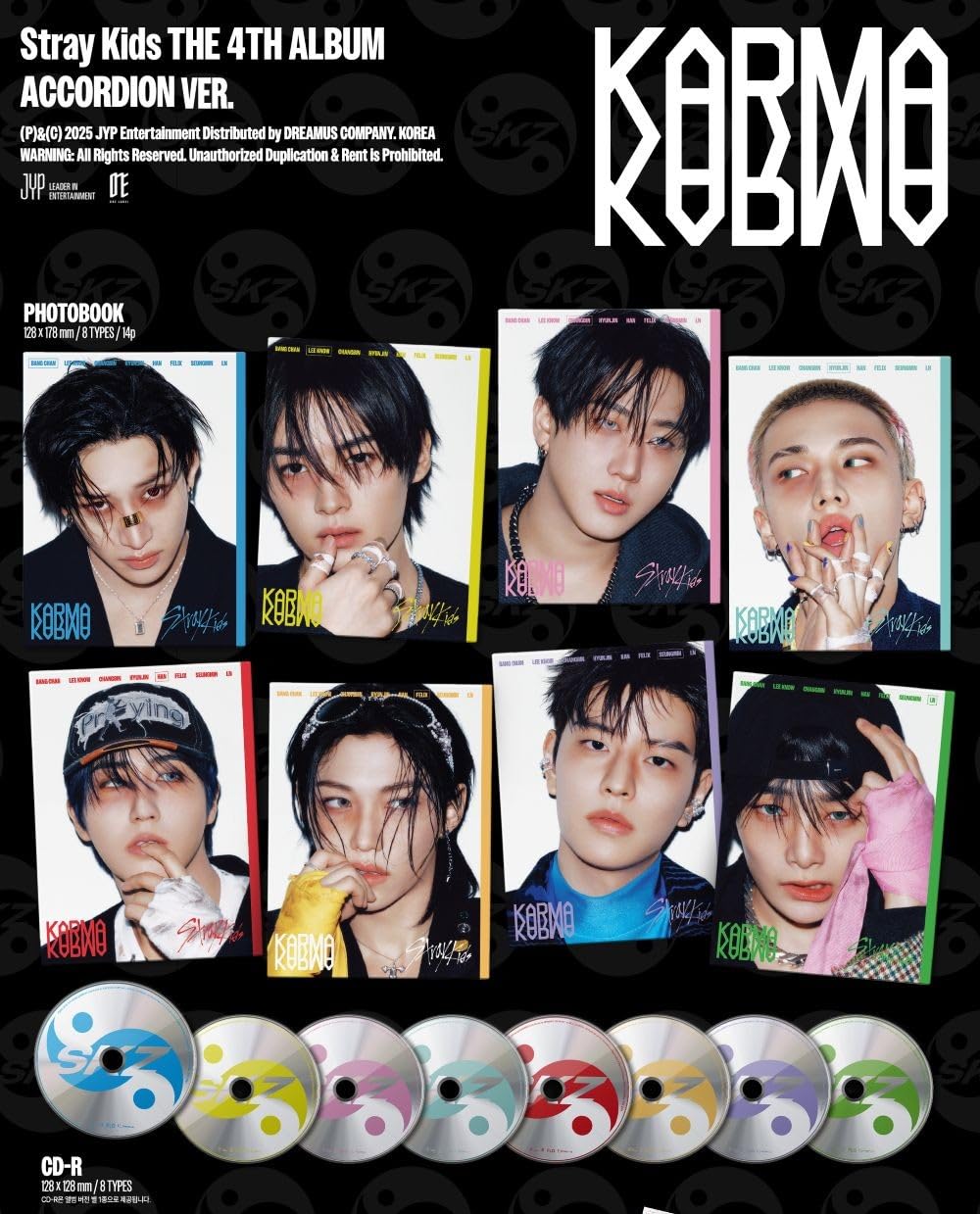 Stray Kids – 4th Full Album [KARMA] ACCORDION Digipack Ver. (Random)