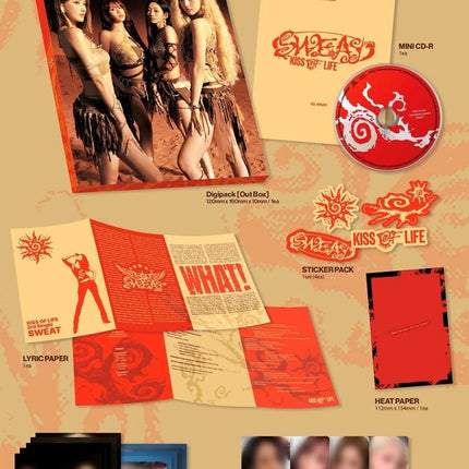 KISS OF LIFE [SWEAT] 3rd Single Album Mini CD - Random Version