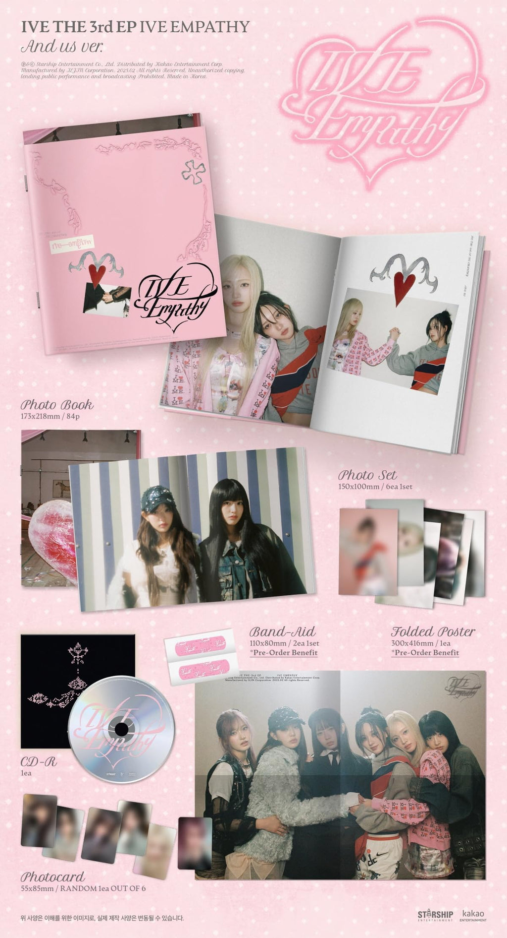 IVE Ive Empathy 3rd EP Album (Random ver.)