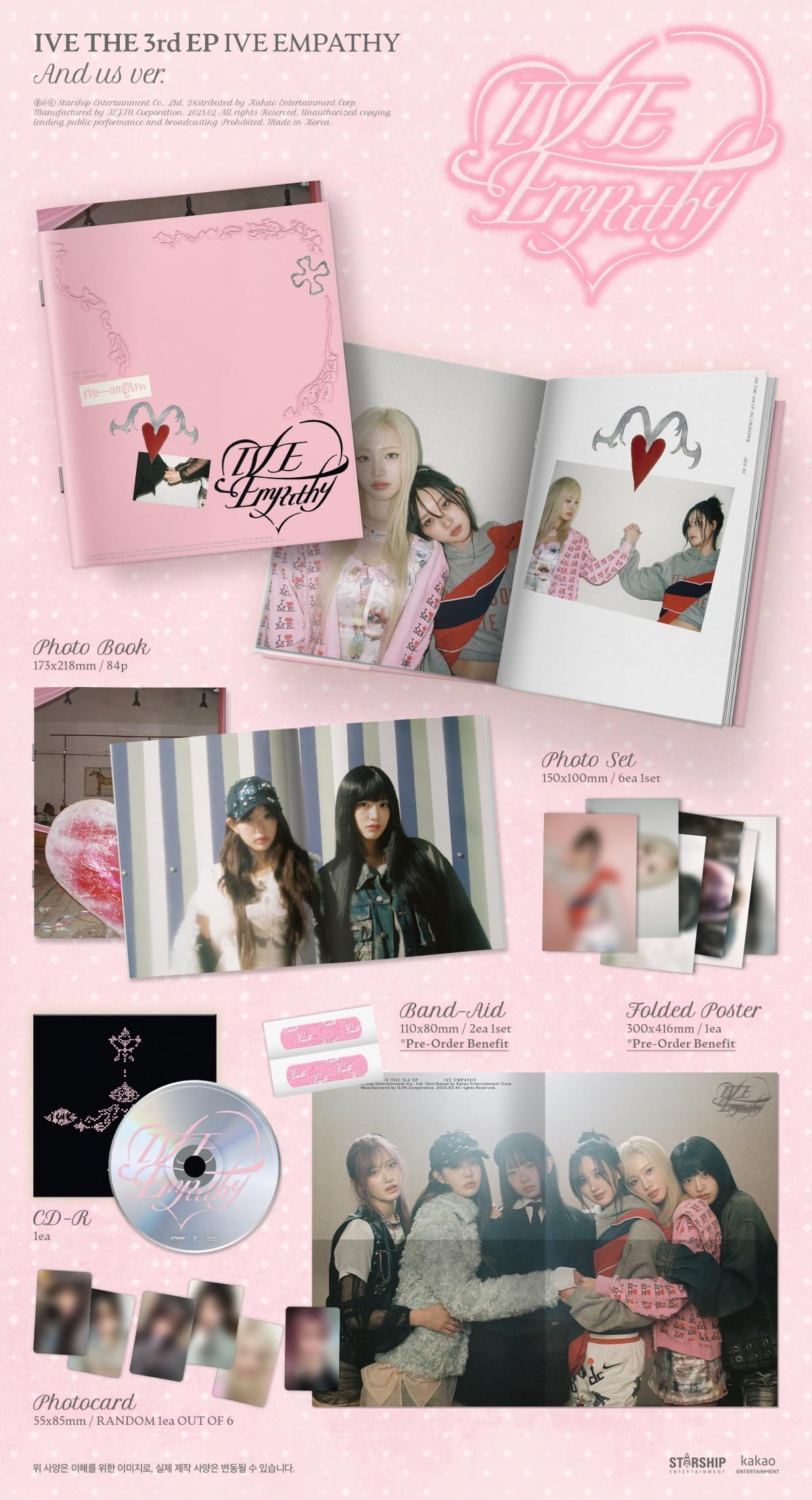 IVE Ive Empathy 3rd EP Album (Random ver.)