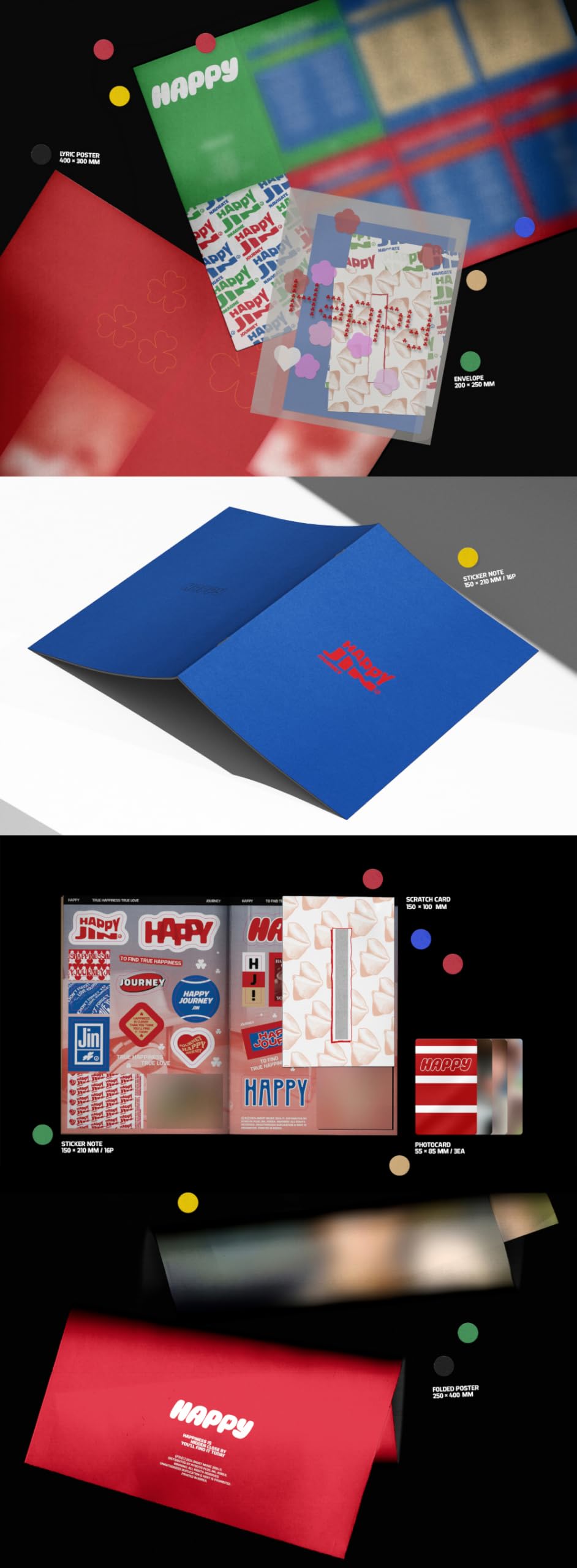 BTS JIN Happy 1st Album (Standard Random Version)