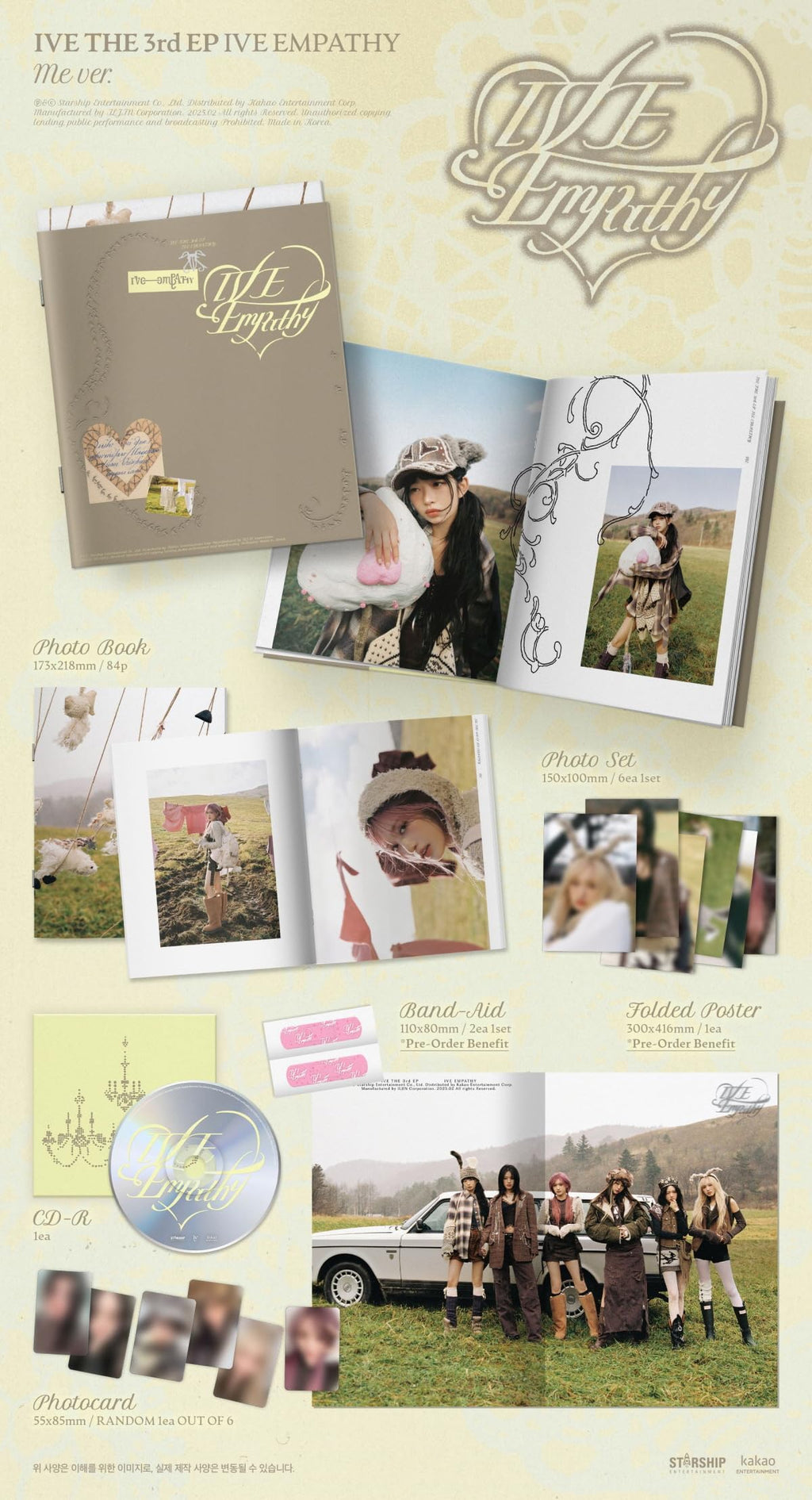 IVE Ive Empathy 3rd EP Album (3 ver. SET)