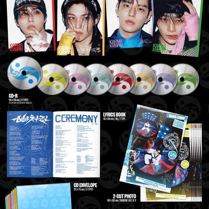 Stray Kids KARMA Accordion Digipack — open accordion packaging showing member artwork