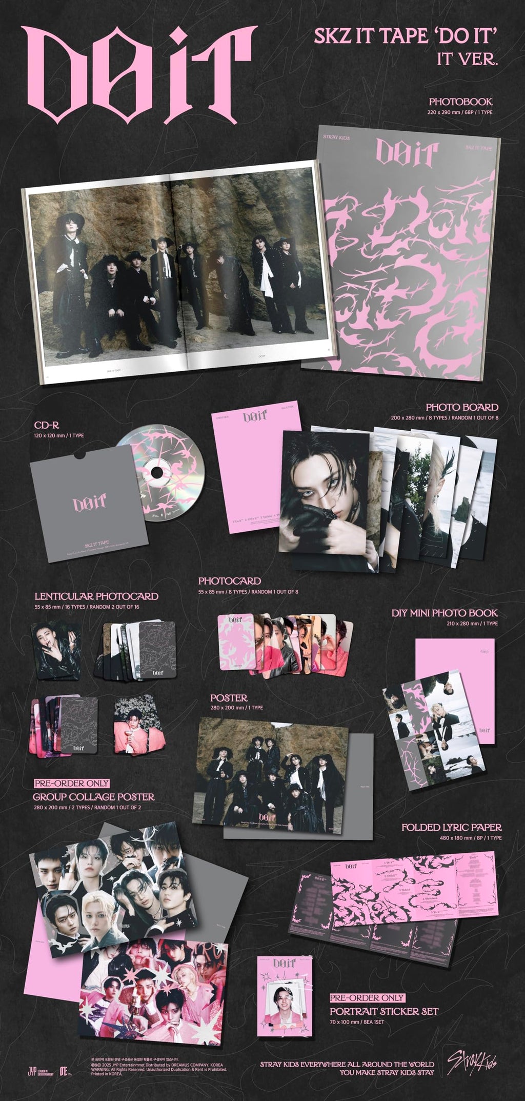 Stray Kids Album - DO IT SKZ IT TAPE (IT Ver.)