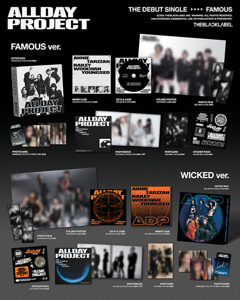 ALLDAY PROJECT – FAMOUS 1st Single Album (Photobook – FAMOUS Ver.)