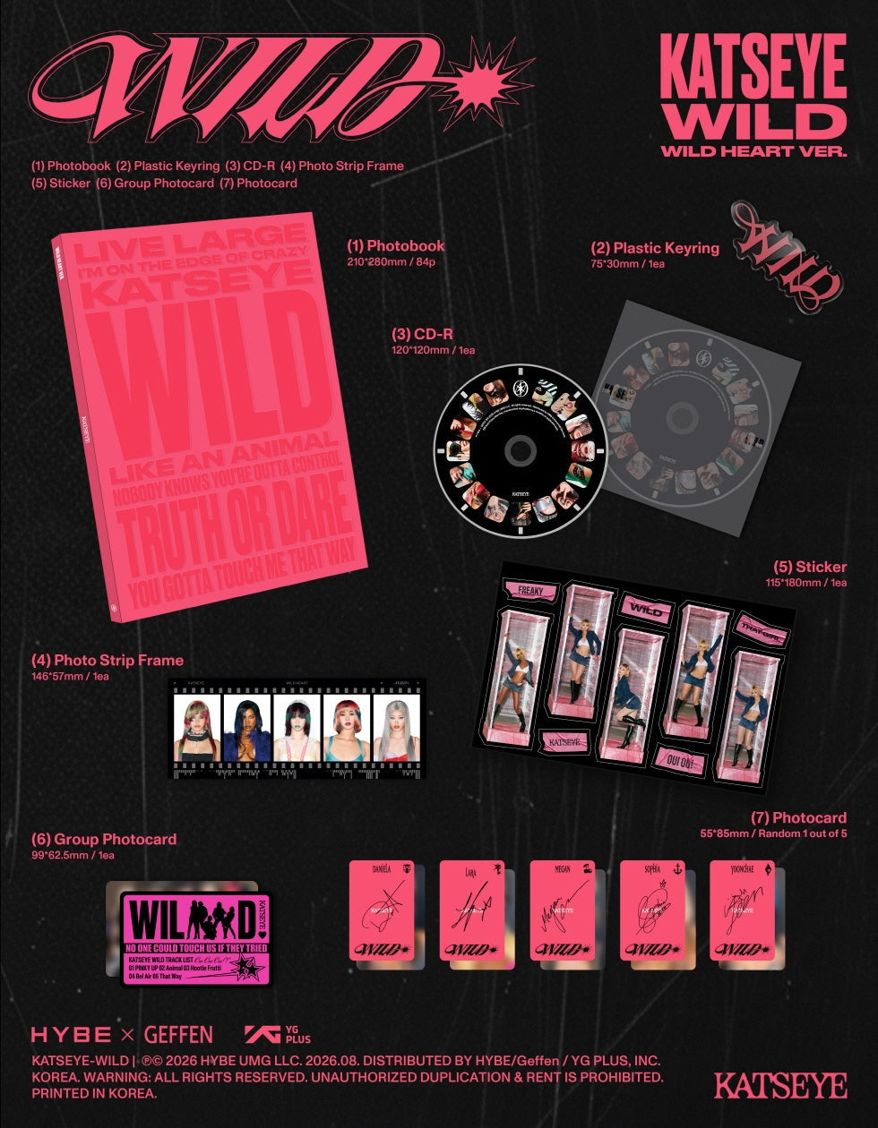 KATSEYE - [WILD] Album 2 Version SET