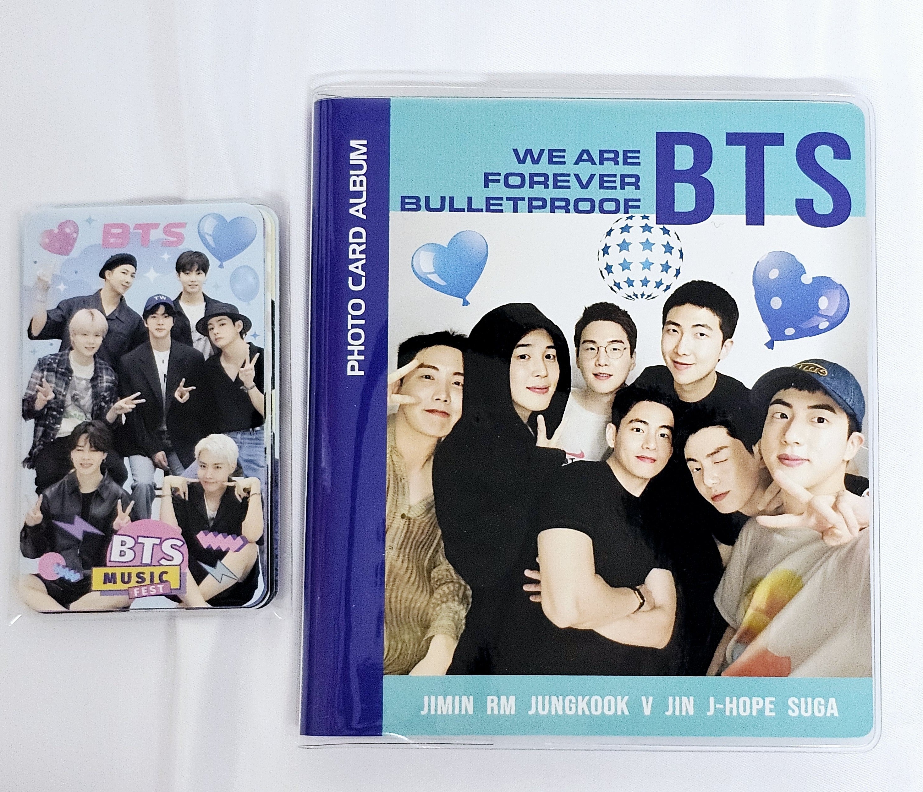 BTS Photocard Album – 64 Pockets + 10 Bonus Photocards