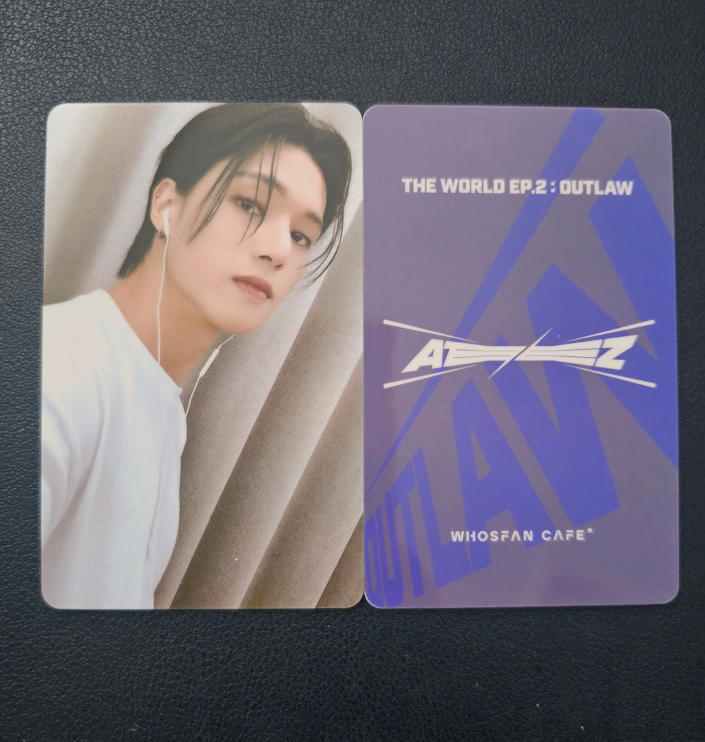 ATEEZ – Whosfan Café Lucky Draw Photocard (THE WORLD EP.2 : OUTLAW)