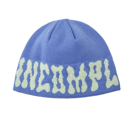 ALLINCOMPLETE PomPom Beanie in Blue – Korean street fashion as seen on BTS V