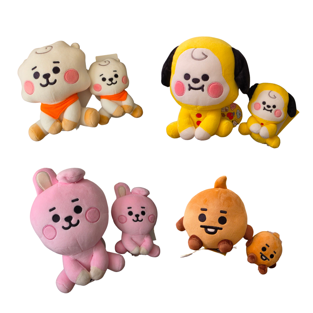 BT21 Medium and Small Plush Set + Photocard Freebies