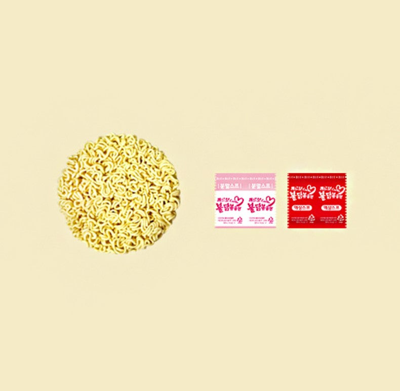Samyang Buldak Spicy Ramen, Hot Chicken Ramen, Korean Stir-Fried Instant Noodle, Carbonara, 1 bag with 8 pack