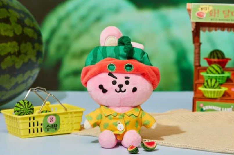 BT21 Summer Cold Cup (3p) + Summer Rain Keyring + Photocard Freebies