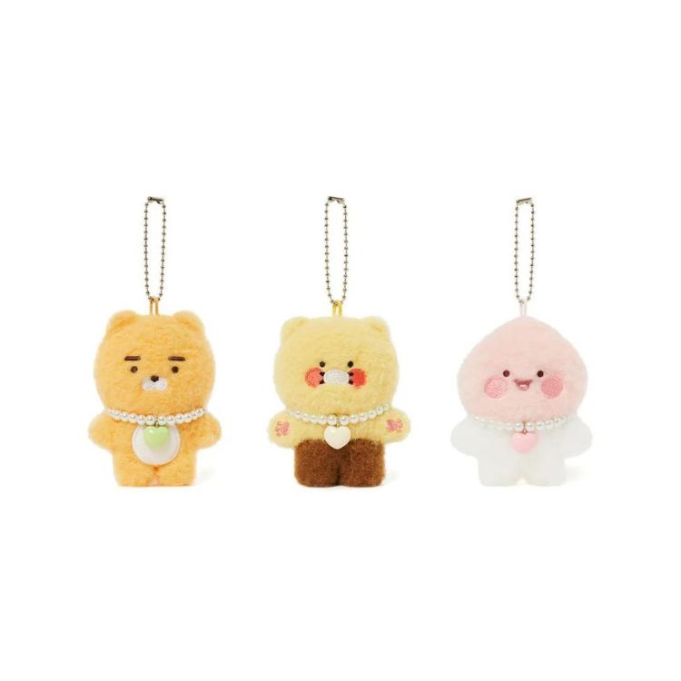 Kakao Friends - Flat Boucle Necklace Keychain Doll
