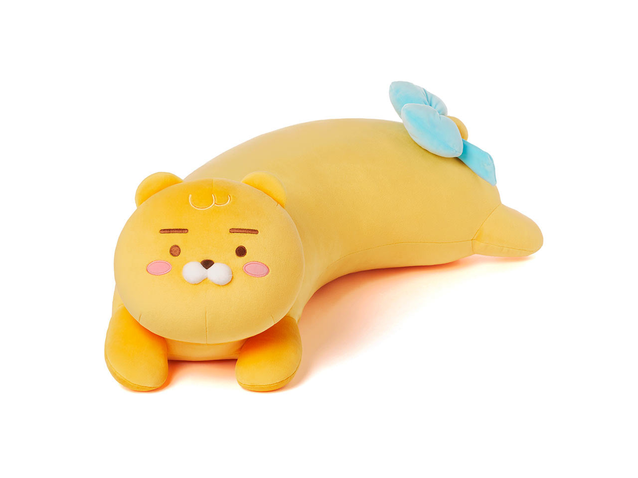 KAKAO FRIENDS Ribbon Curve Body Pillow Plush Ryan Apeach Choonsik