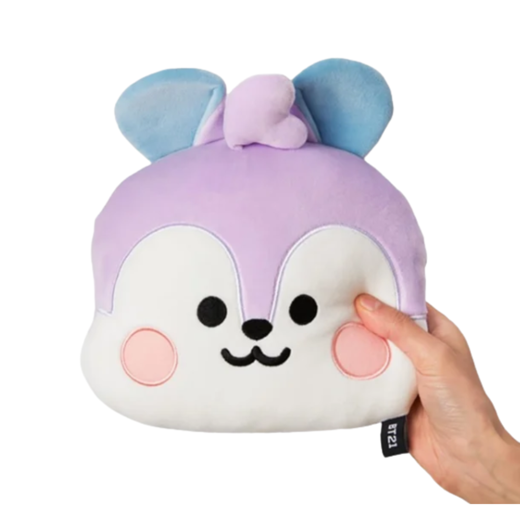 BT21 Mang Mini Face Cushion + Inside Mang Keyring + J-hope Photocard | K-pop Gift Bundle