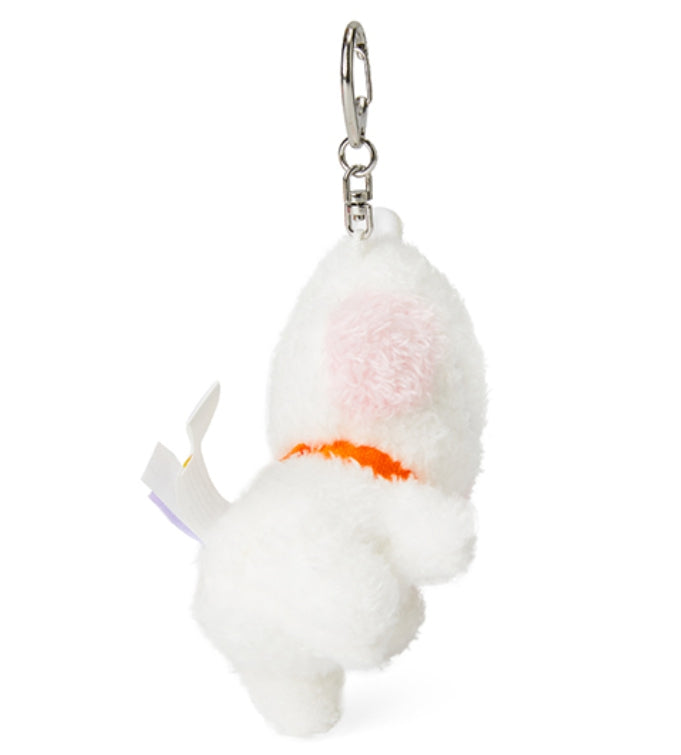 BT21 RJ Official Merchandise Baby RJ Plush Gift Set – Christmas Ornament + Keychain + JIN Photocard Included