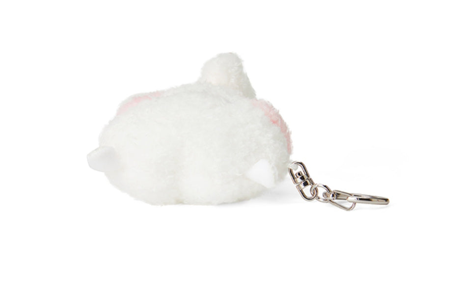 BT21 RJ Official Merchandise Baby RJ Plush Gift Set – Christmas Ornament + Keychain + JIN Photocard Included