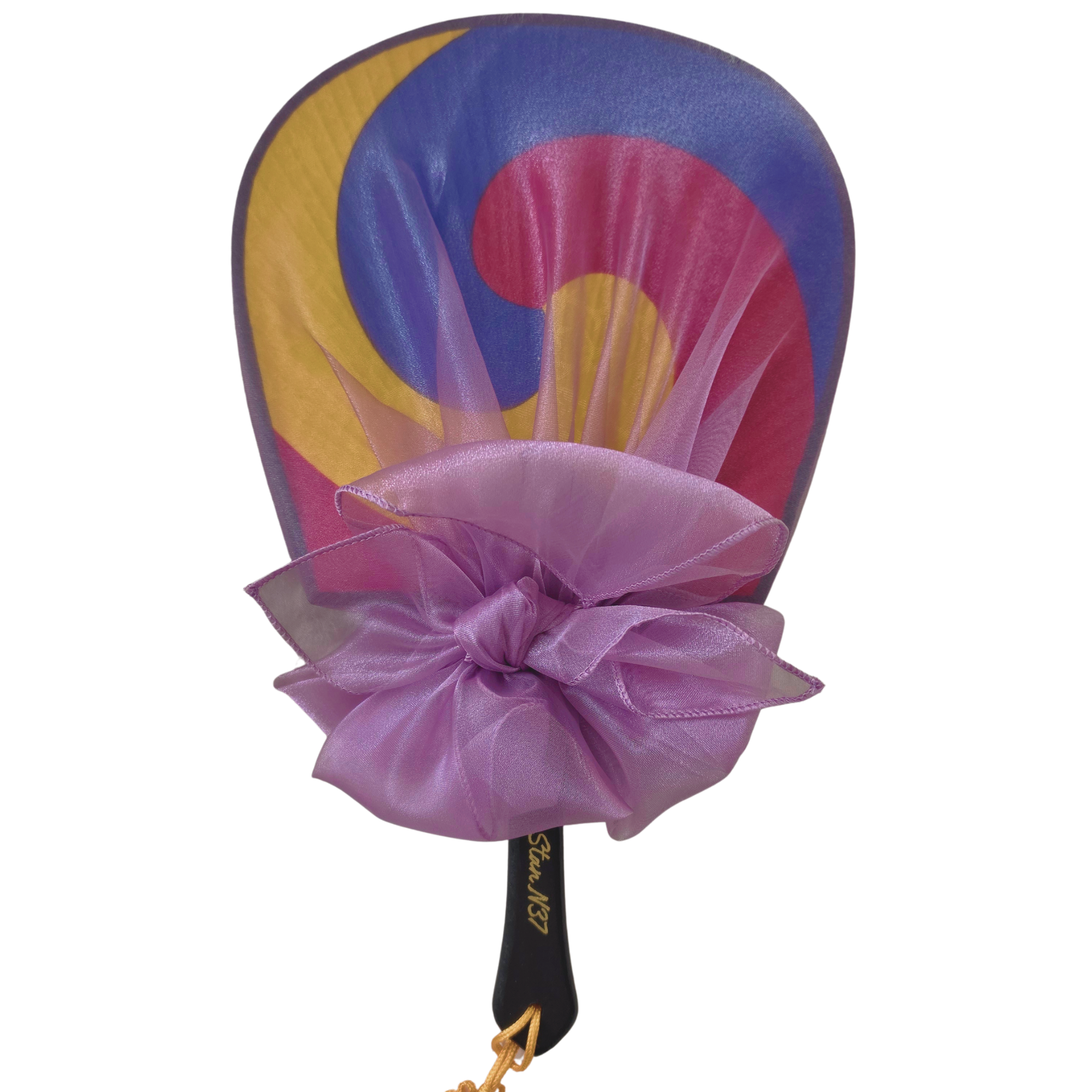 Traditional Korean Fan - as featured in BTS 2.0 MV style (1 Fan,  1 Pouch and random photocard included)
