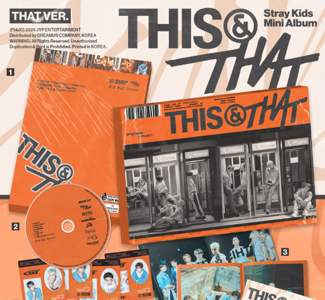 Stray Kids THIS & THAT 10th Mini Album – THIS Ver., THAT Ver. or 2-Version Set